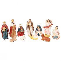 položky Sada betlémů 11 barevných ručně malovaných figurek 3,5-9,5 cm