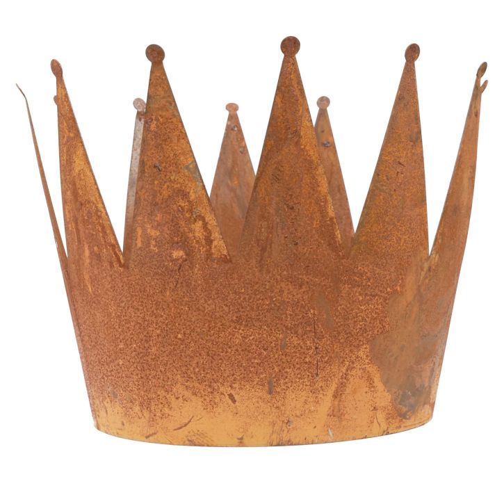 Květináč rez dekorativní miska kovová ozdobná korunka vintage Ø30cm