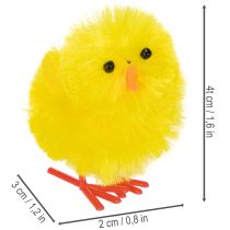 položky Sada velikonočních kuřátek pro veselé jarní dekorace a tvoření, 4 cm, 10 dílků