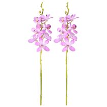 položky Umělé orchideje 8 fialových květů Ø3,5cm–5cm 2ks
