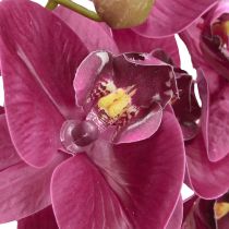 položky Umělé orchideje fialové umělé květiny jako skutečné 56cm 3 ks