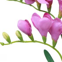 položky Umělé zahradní květiny frézie fialová 58cm