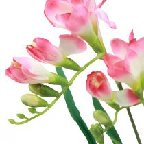 položky Umělé zahradní květiny Freesia Pink 58cm