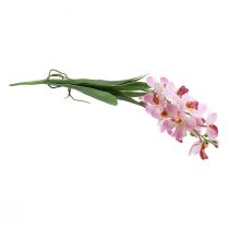 položky Umělá orchidej Růžová Bílá Umělá květina Orchidej 73cm
