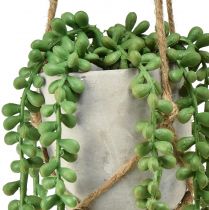 položky Umělé sukulenty závěsný hadí rozchodník v keramickém květináči 40 cm