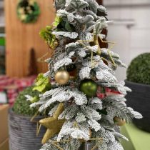 Umělá dekorace na vánoční stromeček zasněžená 120cm