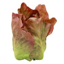 Umělý hlávkový salát potravinářský atrapa dekorativní zeleniny 14cm