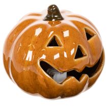 položky Keramická dýňová LED halloweenská dekorace malá 10 cm