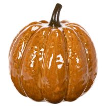 položky Keramická dýňová halloweenská LED dekorace 15cm