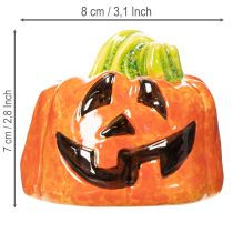 položky Dekorativní keramická figurka dýně na podzim a Halloween, 8 cm