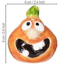 položky Dekorativní figurka dýně jako zábavná podzimní dekorace, 6 cm, 2 kusy