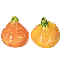 položky Dekorativní figurka dýně jako zábavná podzimní dekorace, 6 cm, 2 kusy