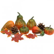 Sada dýňových dekoračních šišek Podzimní listí, 5-11 cm