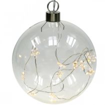 Vánoční koule LED koule Ø12cm 15L uvnitř teplá bílá časovač