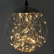 LED koule velká uvnitř i venku Ø20cm čirá 80L teplá bílá