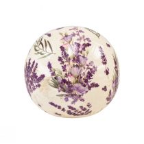 položky Keramická kulička malá levandulová keramická dekorace fialová krémová Ø9,5cm