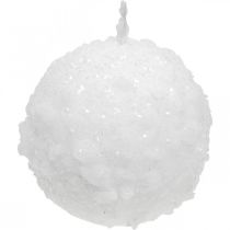 Adventní svíčky, koulová svíčka, sněhové svíčky 80mm 4ks