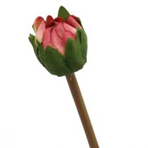 položky Umělá květina jiřina růžový květ s poupatem V57cm