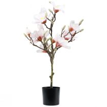 položky Umělá magnolie růžová 74 cm umělá květinová dekorace