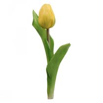 položky Umělá květina Tulipán žlutá Real Touch Jarní květina V21cm