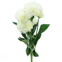 položky Umělé květiny dekorativní jiřiny umělé bílé 50cm