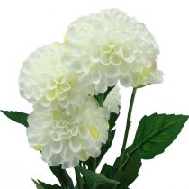 položky Umělé květiny dekorativní jiřiny umělé bílé 50cm