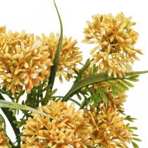 položky Umělé květiny Žlutá Allium Dekorace Okrasná cibule 34cm 3 ks ve svazku