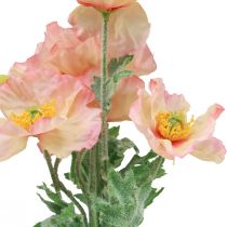 položky Umělé květiny Umělá květinová dekorace vlčí mák 35cm svazek 3ks