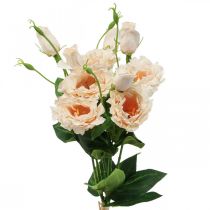 Umělé květiny lisianthus krém 51cm květinová dekorace 5ks