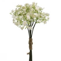 položky Gypsophila umělé květiny sádra bylina bílá L30cm 6 kusů v svazku