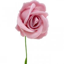 položky Umělé růže růžový vosk růže deco roses vosk Ø6cm 18ks