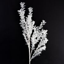 položky Umělá větev matná dekorativní větev zimní dekorace bílá 78cm 2 ks