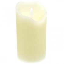 LED svíčka Real Wax Cream for Battery with Timer H13cm