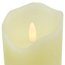 LED svíčka Real Wax Cream for Battery with Timer H13cm