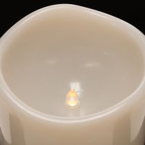 položky Velká LED svíčka na baterie s časovačem, teplá bílá, venkovní, 25 cm