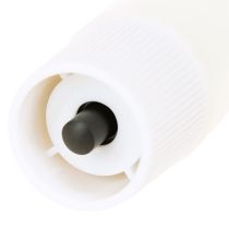 položky LED svíčky Bílé voskové svíčky s kuželovým efektem Teplá bílá 24,5 cm 2 ks