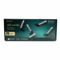 položky LED svíčky na stromeček 10cm teplá bílá s dálkovým ovládáním 10ks