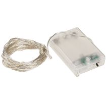 položky LED světelný řetěz 100 mikro LED teplá bílá s časovačem 4 kusy