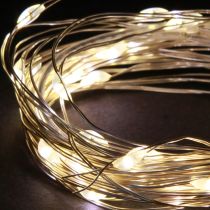 položky LED světýlka s 40 mikroLED diodami, teplá bílá, časovač na baterie, 6 kusů