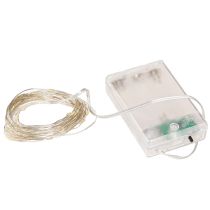 položky LED světýlka s 40 mikroLED diodami, teplá bílá, časovač na baterie, 6 kusů