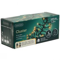 položky LED světelný řetěz cluster venkovní časovač 144 LED 130cm