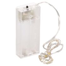 položky Bateriové řetězové světelné řetězy pro vnitřní použití, teplá bílá, 10 LED diod, délka 1 m, 6 kusů