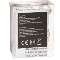 položky Bateriové řetězové světelné řetězy pro vnitřní použití, teplá bílá, 10 LED diod, délka 1 m, 6 kusů