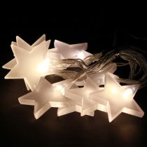 položky LED pohádková světla hvězdy s časovačem 10 LED teplá bílá 90cm