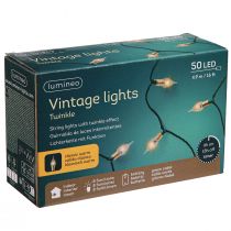 položky LED pohádková světla s časovačem baterie uvnitř 50 LED 490 cm