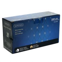 položky LED světelná síť 180 teplá bílá 2m x 2m pro venkovní použití