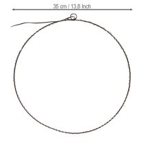 položky LED kroužek k zavěšení kovový 110L teplá bílá vnitřní Ø35cm