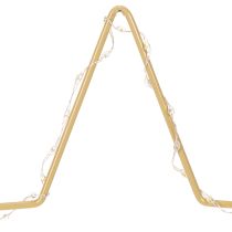 položky Hvězda s 50 LED diodami, kovová stolní dekorace, na baterie, pro vnitřní použití, 33 cm
