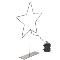 položky LED hvězda s přihrádkou na baterie na stojanu na parapet a stůl 46 cm