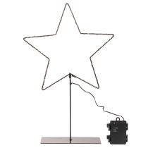 položky LED hvězda s přihrádkou na baterie na stojanu na parapet a stůl 46 cm